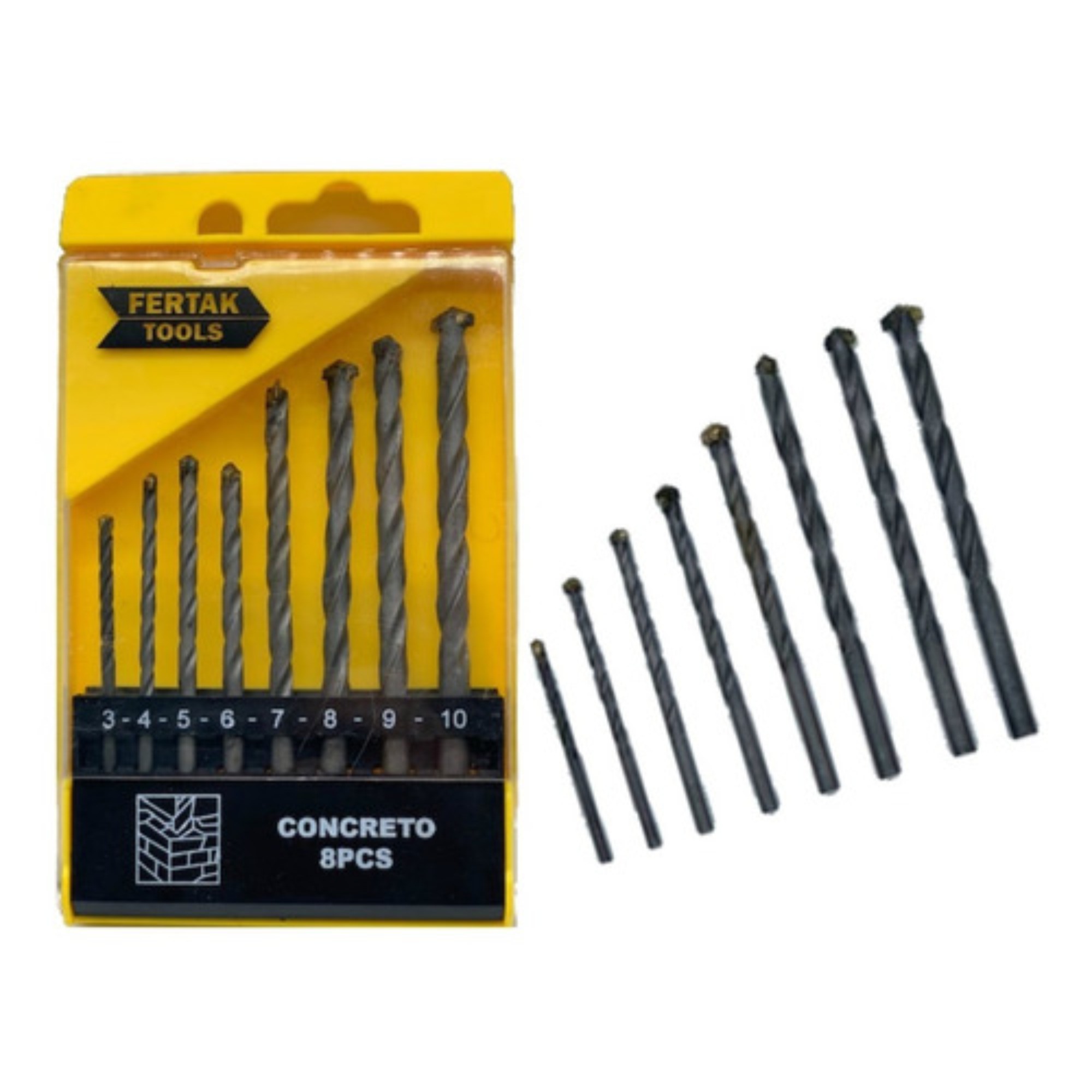 Jogo de Broca Vídea Para Concreto 8 Peças - Imagem 3