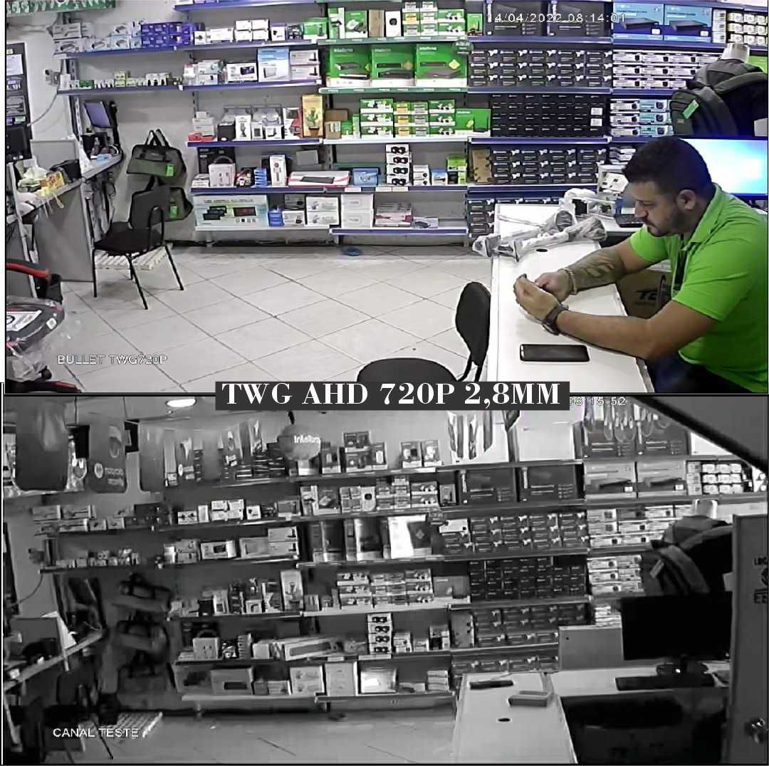 Kit CFTV Completo 4 Câmeras AHD 720p DVR 4 Canais - Imagem 2