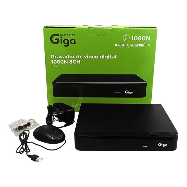 Kit CFTV Completo Giga 8 Câmeras AHD 720p DVR 8 Canais - Imagem 6