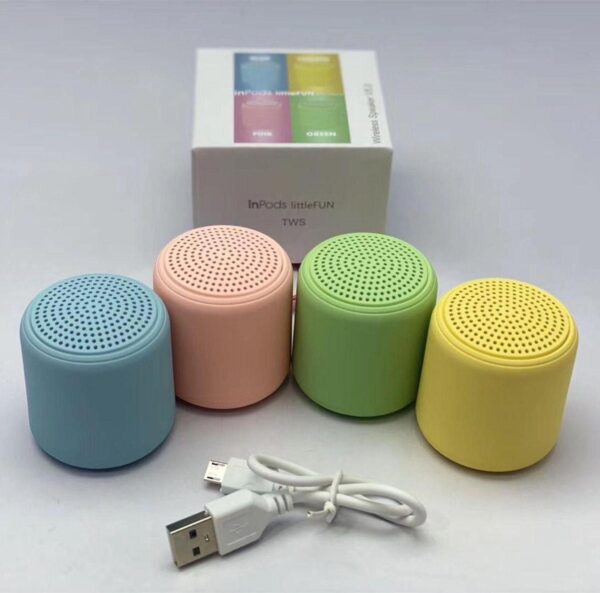 Mini Caixa Som Bluetooth Inpods Littlefun Portátil - Imagem 5