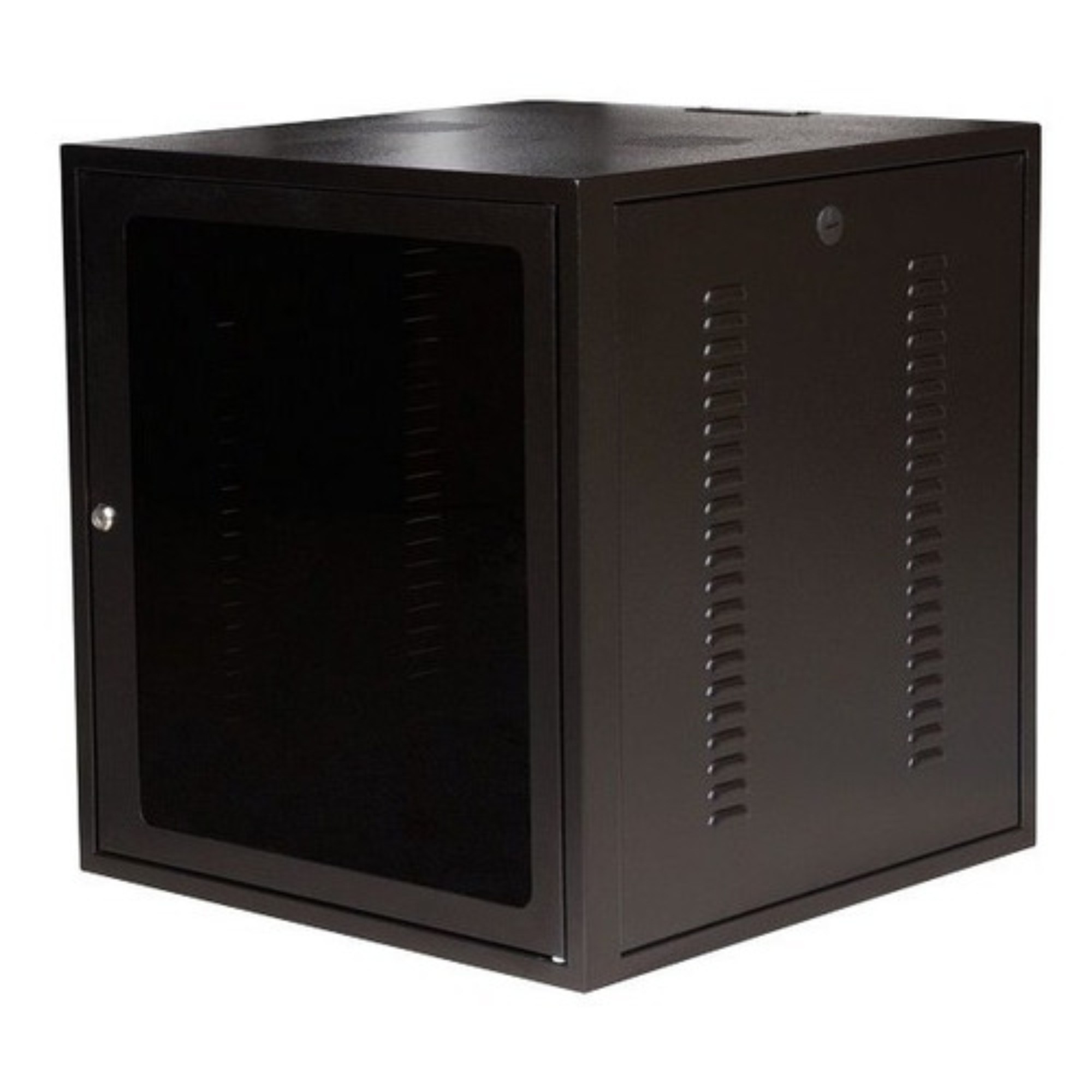 Mini Rack 19" 12u 400mm Porta Acrílica Com Fechadura - Imagem 4