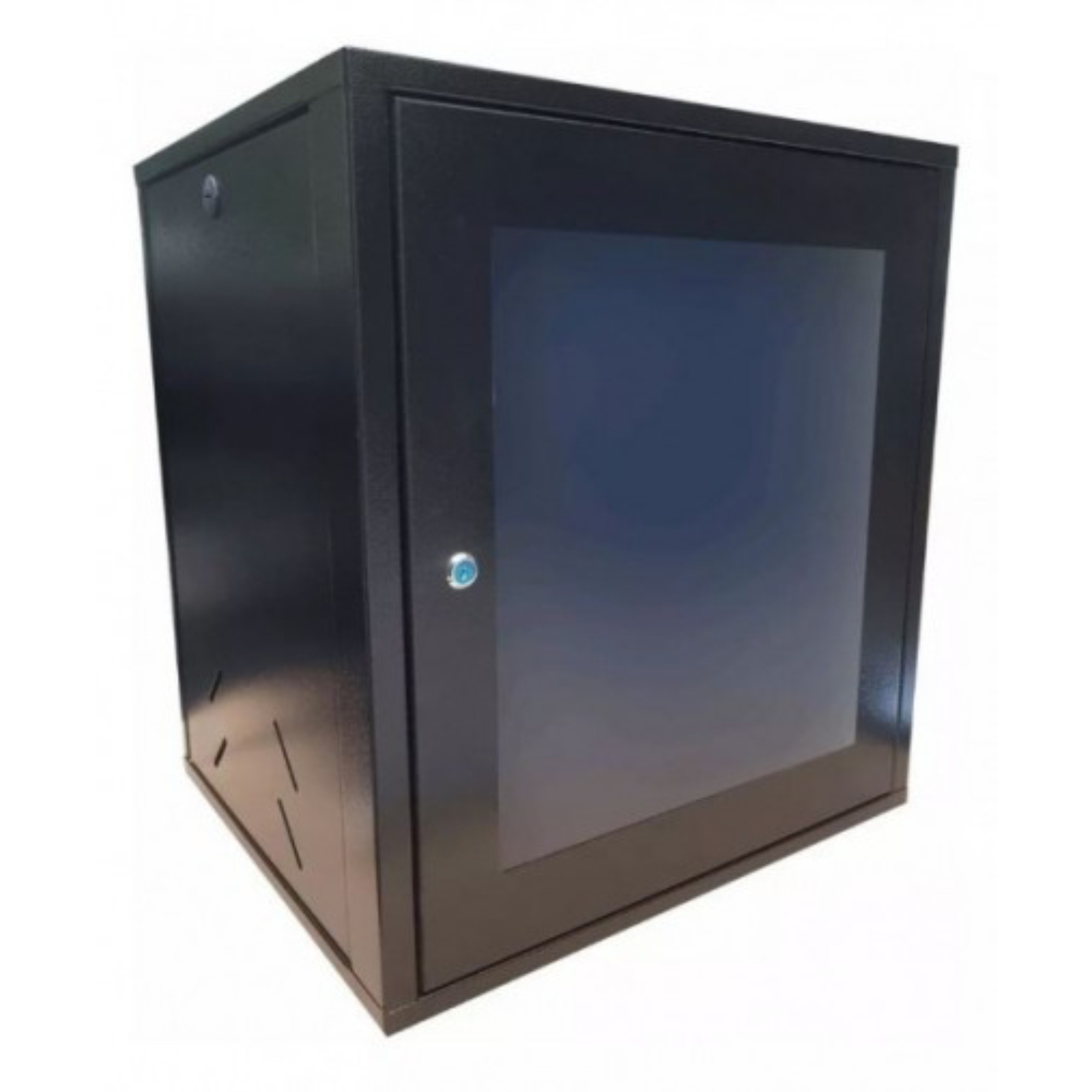 Mini Rack 19" 12u 400mm Porta Acrílica Com Fechadura - Imagem 6