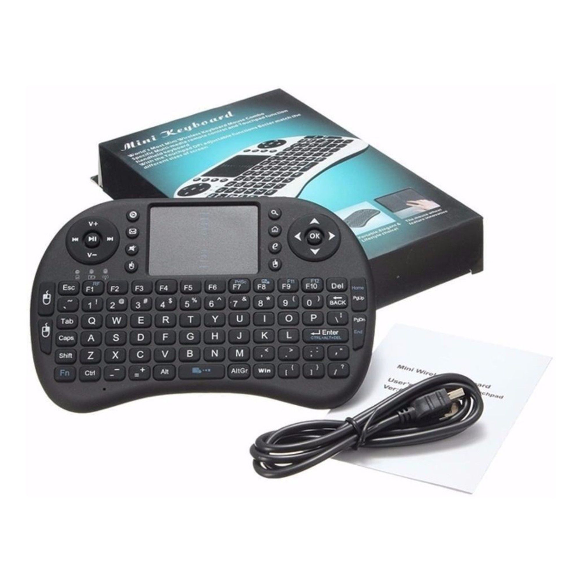 Mini Teclado Keyboard Iluminado Recarregável Wireless P/ Tv Box Smart TV Notebook - Imagem 6
