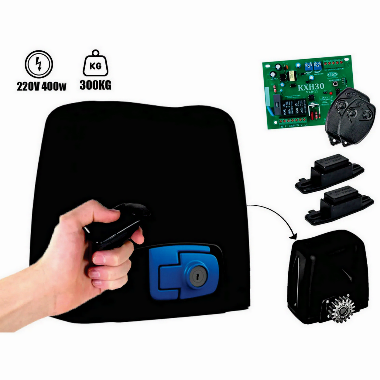 Motor Deslizante Alta Rotação Rossi Atto VIP 350Kg 220v - Imagem 8