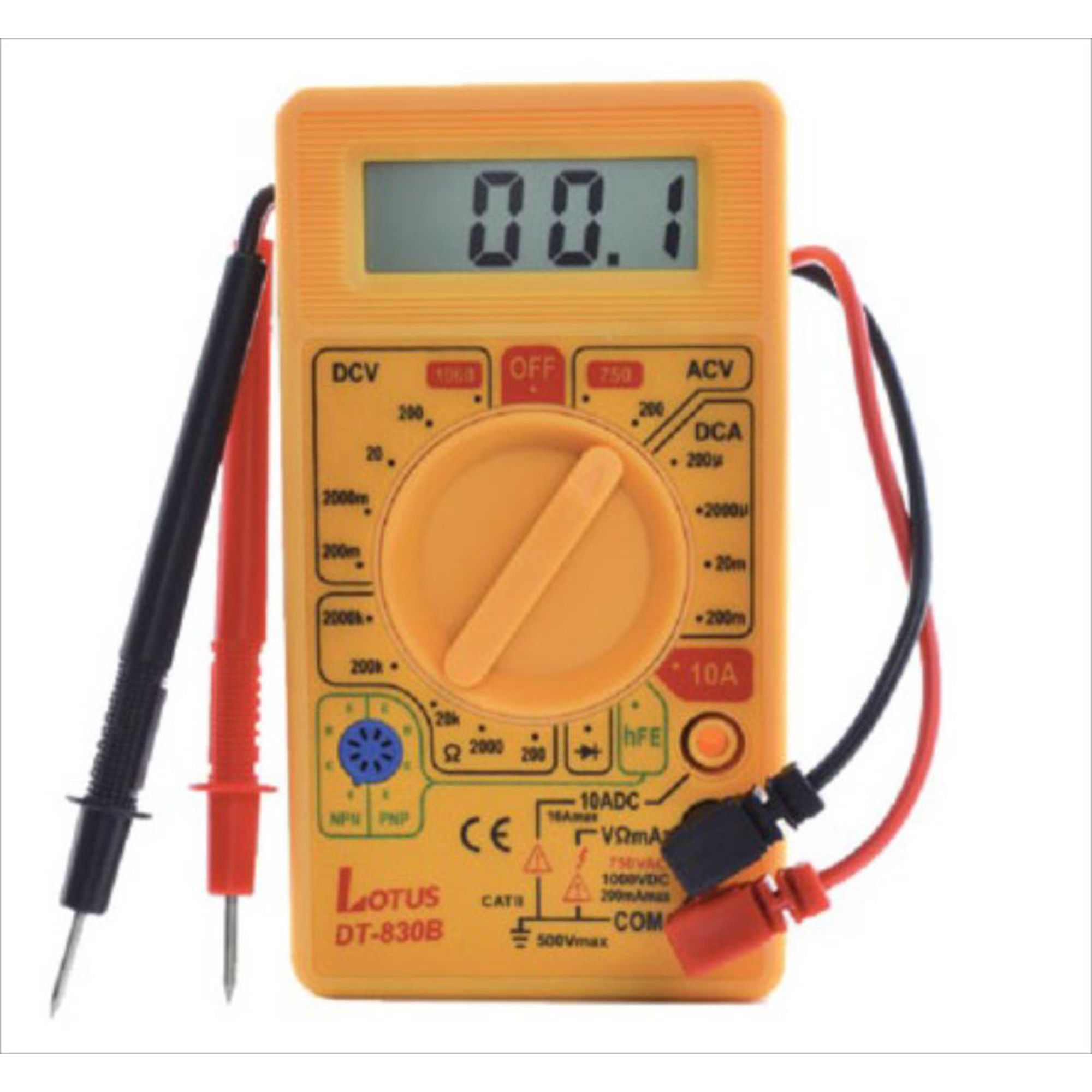 Multímetro Digital C/ Ponta de Teste Tensão AC e DC - Imagem 2