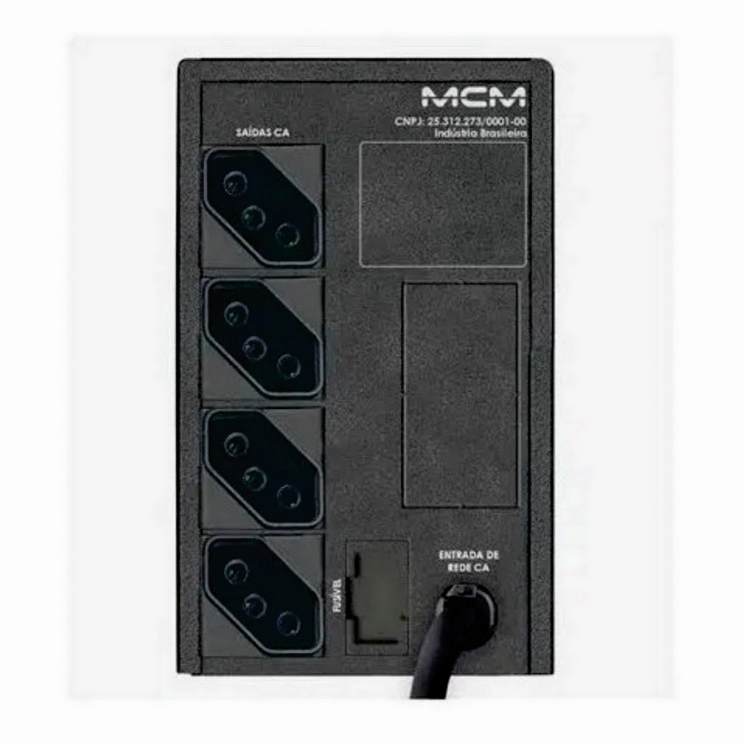 Nobreak MCM UPS One 1200VA Trivolt 115/127/220Vca - Imagem 3