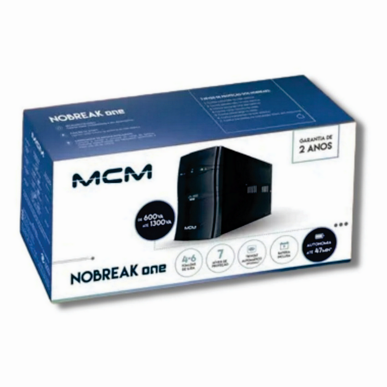 Nobreak MCM UPS One 1200VA Trivolt 115/127/220Vca - Imagem 5