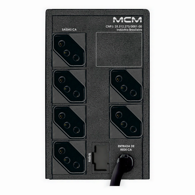 Nobreak MCM UPS One 600VA Trivolt 115/127/220Vca - Imagem 3