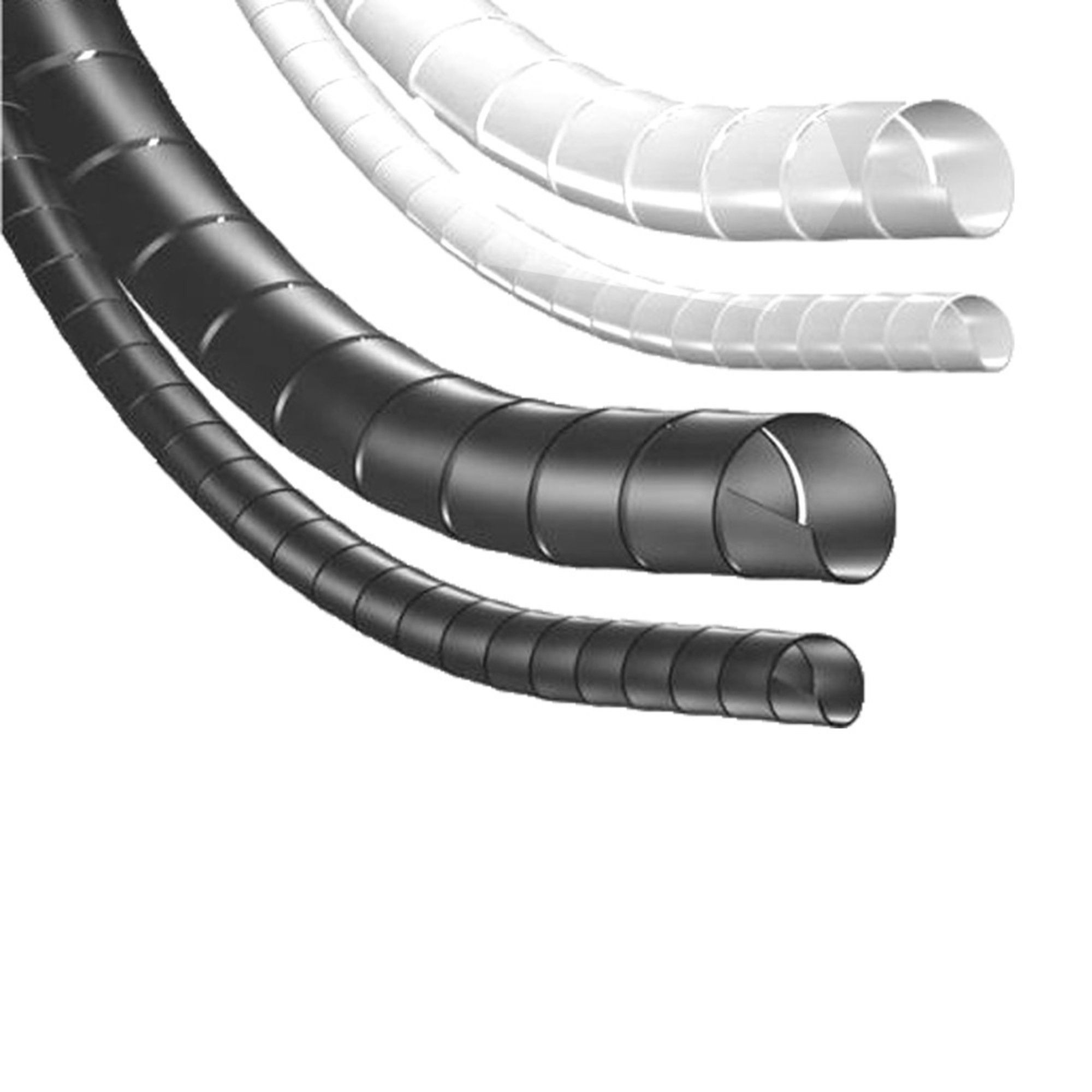 Organizador De Cabos Espiral Spiraduto 1/2 Branco 2 Metros - Imagem 4