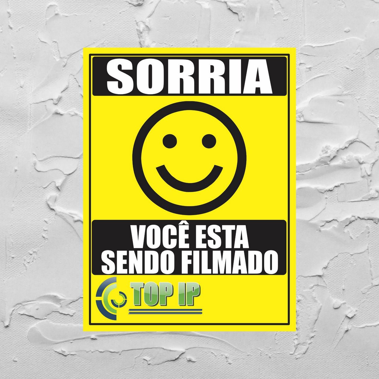 Placa De Advertência Sorria Smile Você Esta Sendo Filmado C/ 2 Unidades - Imagem 5