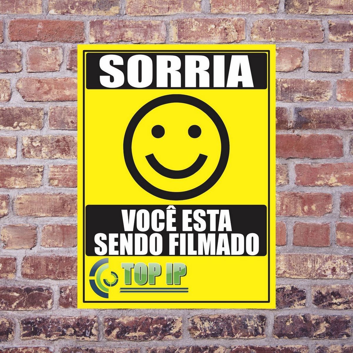 Placa De Advertência Sorria Smile Você Esta Sendo Filmado C/ 2 Unidades - Imagem 7