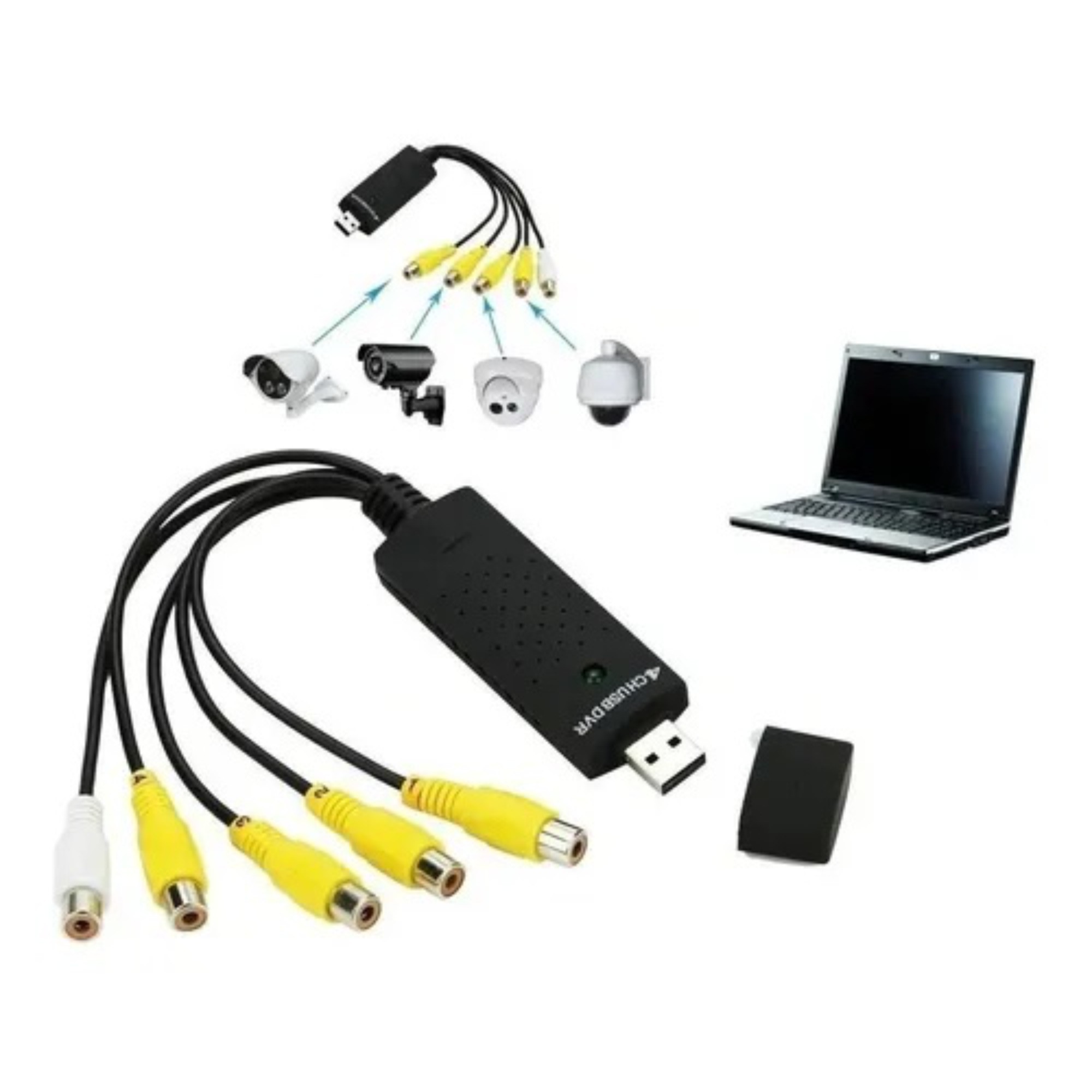 Placa De Captura de Vídeo USB 2.0 4 Canais - Imagem 6