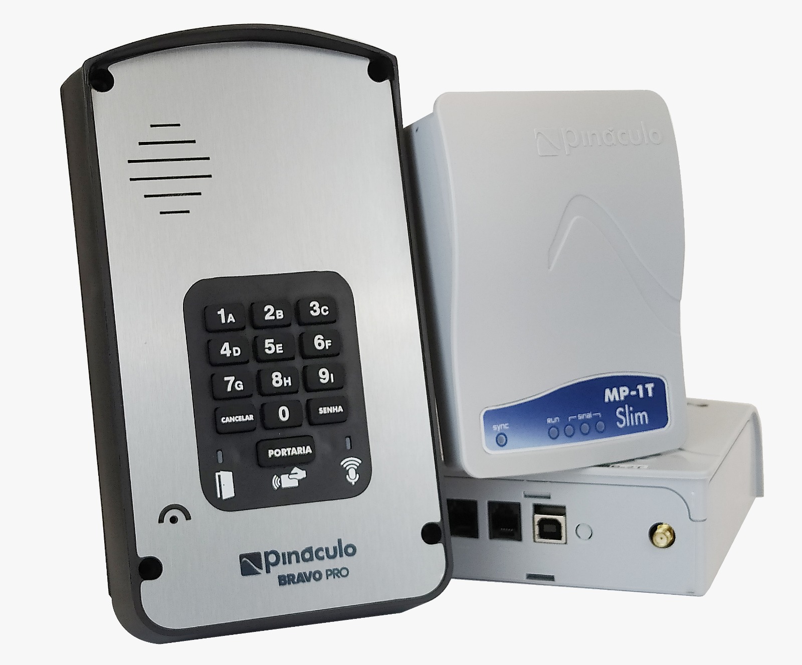 Porteiro Interfone Sem Fio Via Celular Central MP-1T Slim Ate 50 Apartamentos Pináculo - Imagem 4