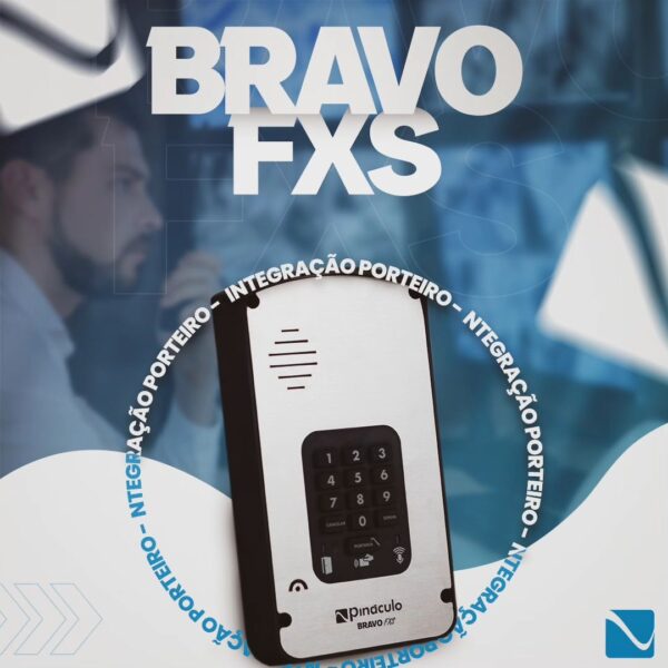 Porteiro Interfone Sem Fio Via Celular Painel Bravo FXS Ate 4000 Apartamentos Pináculo - Imagem 4