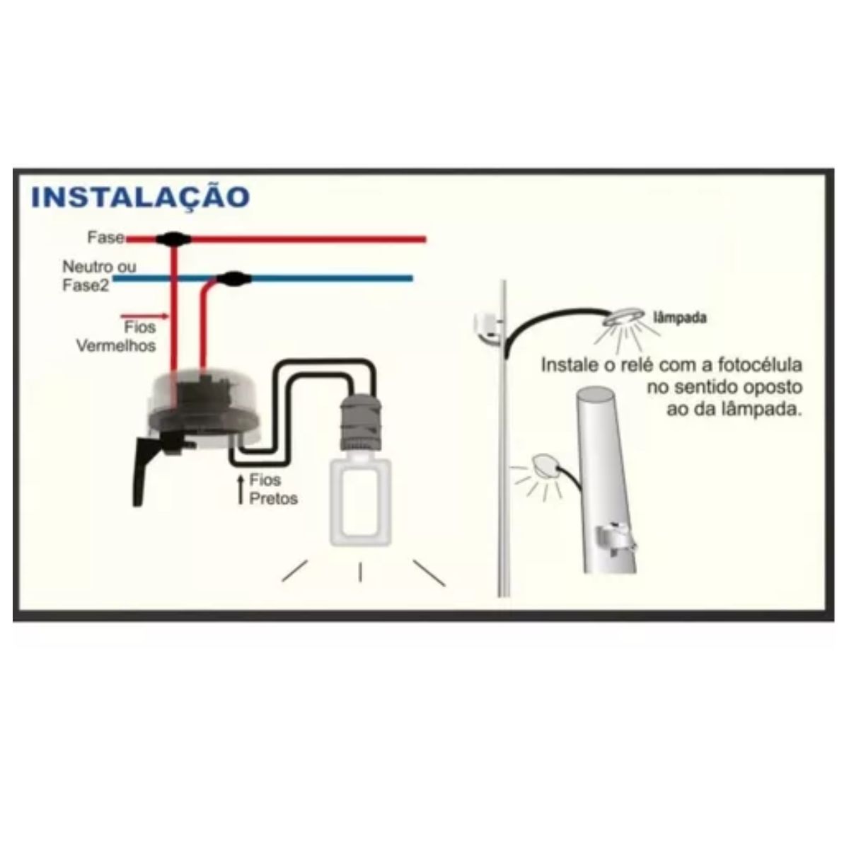 Rele Fotoelétrico Fotocélula Sensor Bivolt - Imagem 4