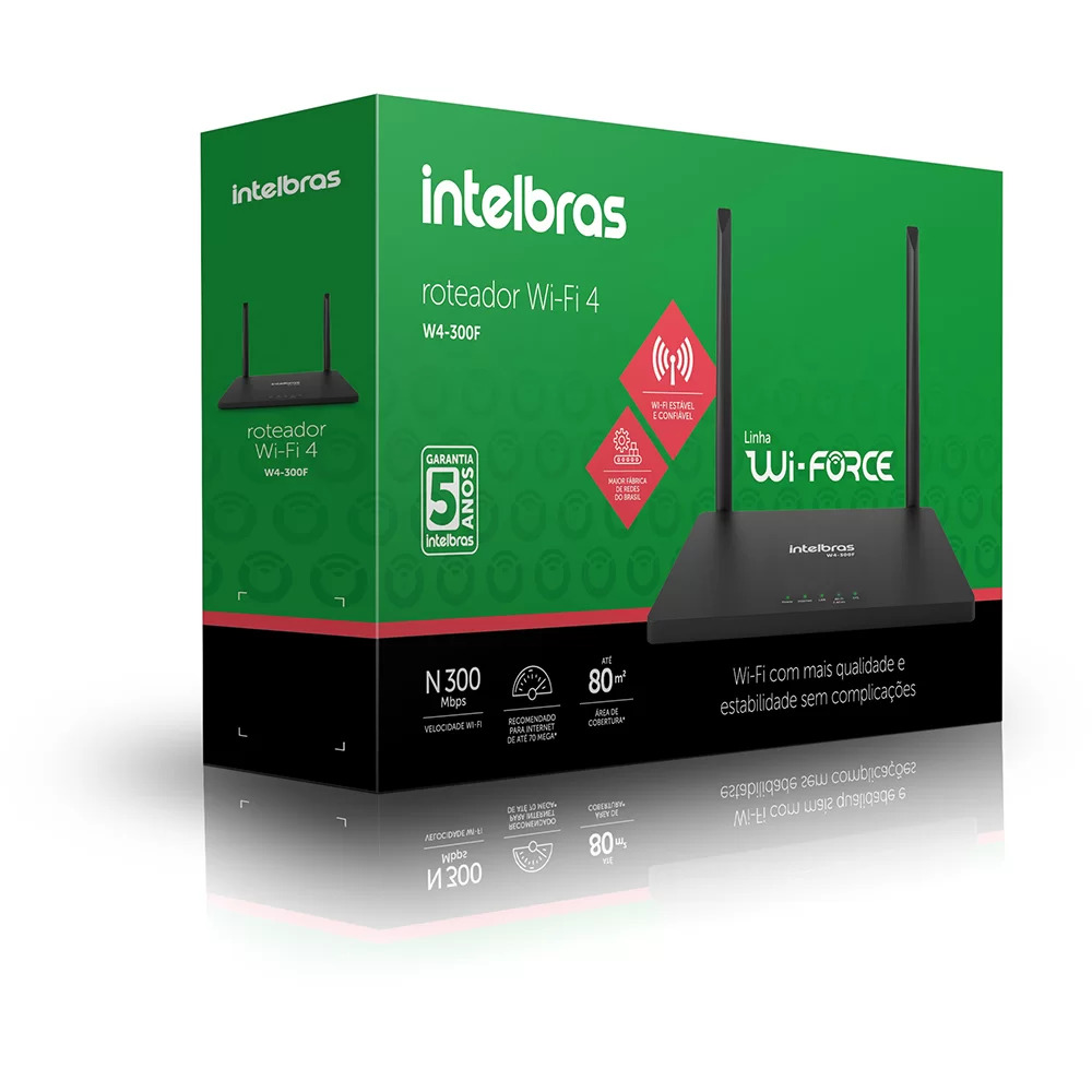 Roteador Wi-fi 4 Wi-force W4-300f Intelbras - Imagem 3