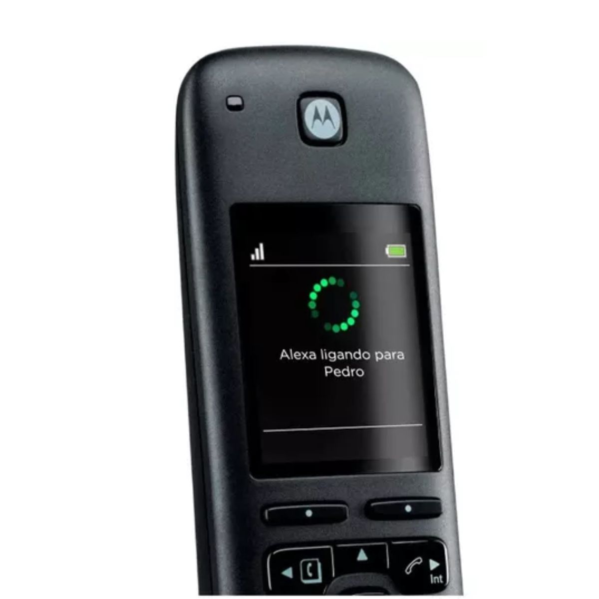 Telefone Digital Moto Axh01 Sem Fio Alexa Motorola Bivolt Cor Preto - Imagem 2