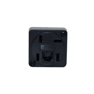 Tomada Telefone Rj11 Modular 2 Vias Preta