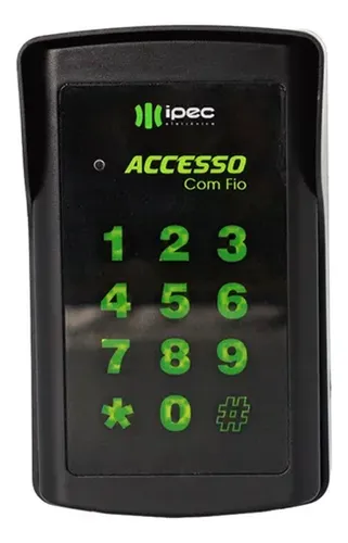 Controle Teclado de Acesso Senha Com Fio Ipec