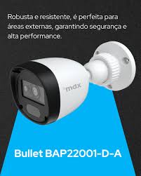 Câmera de Segurança Bullet Externa Full HD 1080p 2.8mm 20m Full Color Colorida Dia e Noite Com Audio MDX BAP22001-BA - Imagem 3